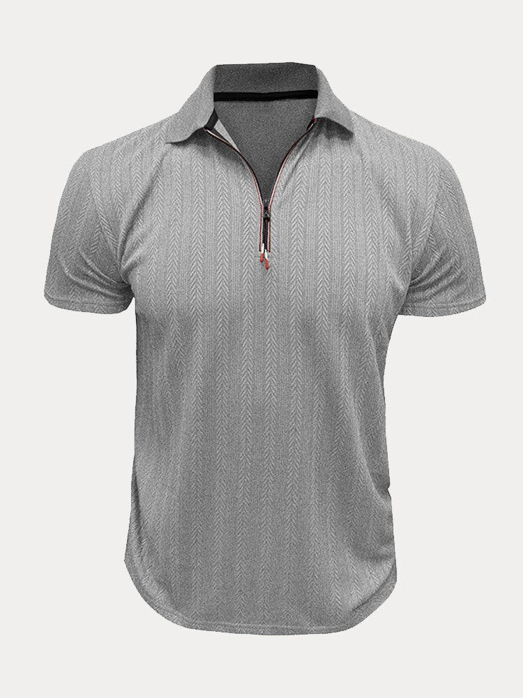 Breathable Summer Knit Polo Shirt - Image 9