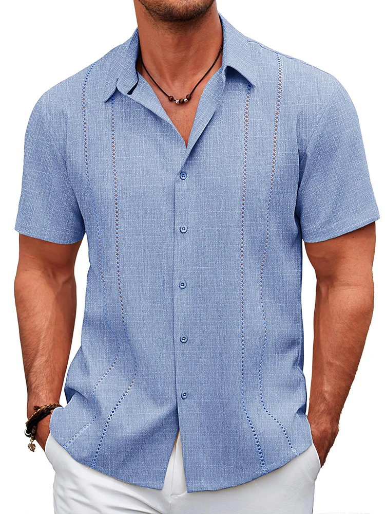 Casual Cuban Guayabera Shirt (US Only) - Image 15