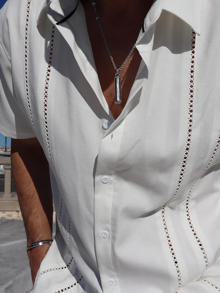 Casual Cuban Guayabera Shirt (US Only) - Image 18