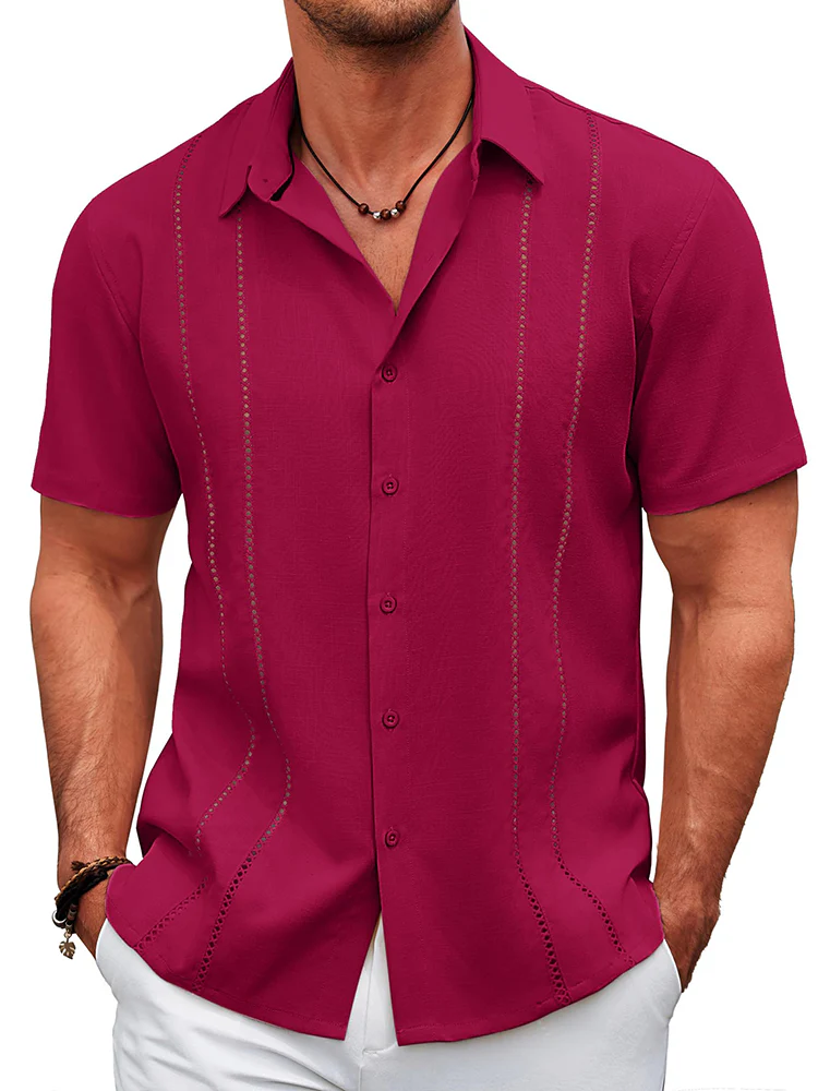 Casual Cuban Guayabera Shirt (US Only) - Image 5