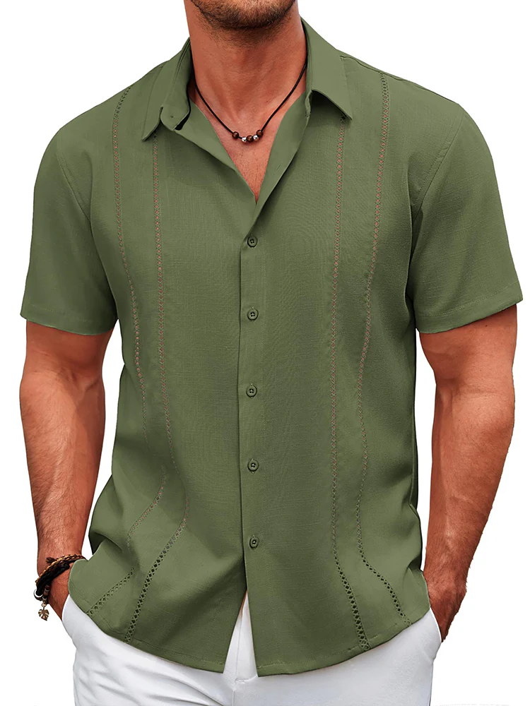 Casual Cuban Guayabera Shirt (US Only) - Image 6