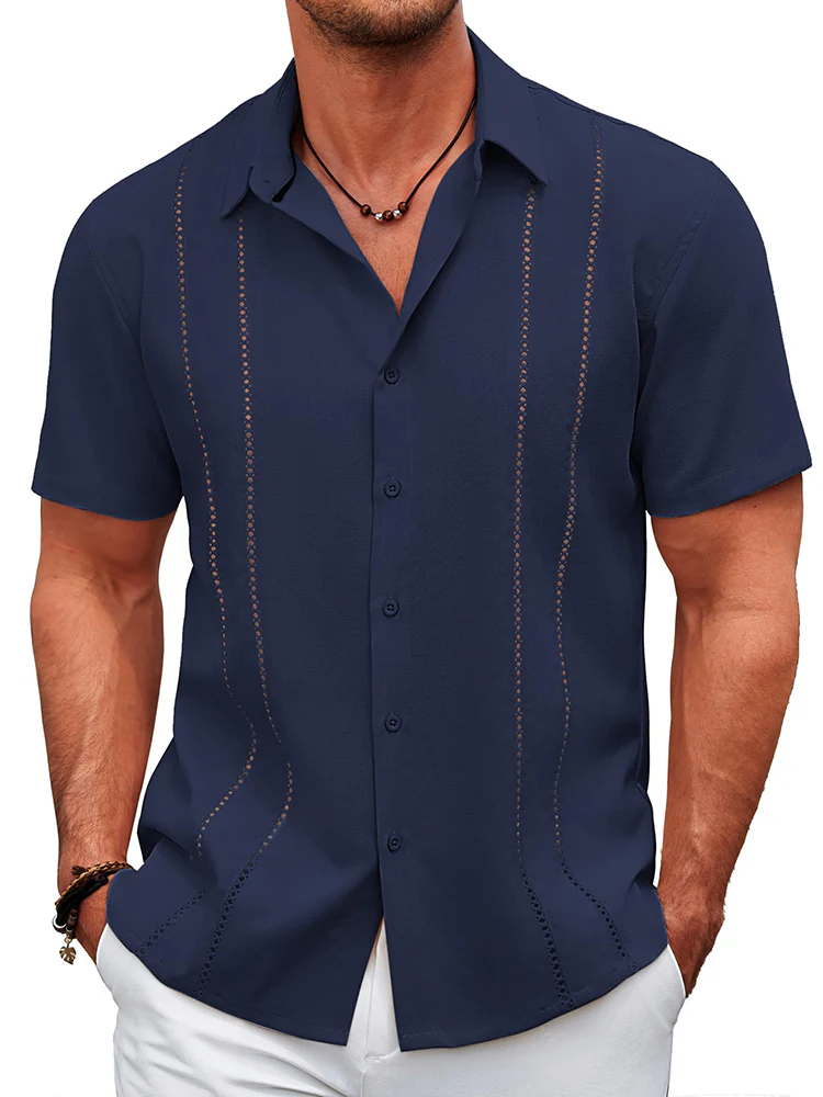 Casual Cuban Guayabera Shirt (US Only) - Image 7
