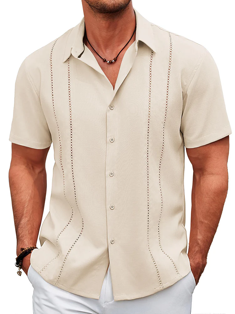 Casual Cuban Guayabera Shirt (US Only) - Image 8