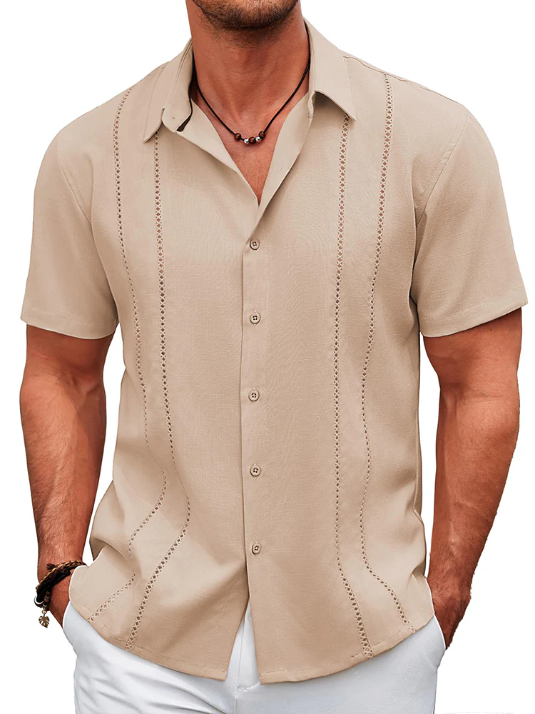 Casual Cuban Guayabera Shirt (US Only) - Image 9