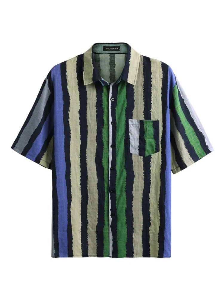 Cozy Stripe Cotton Beach Shirt - Image 8