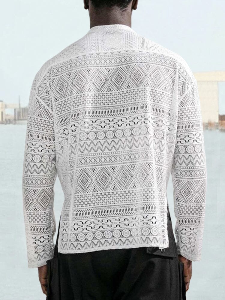 Hollow Out Lace Shirt Sets - Image 7