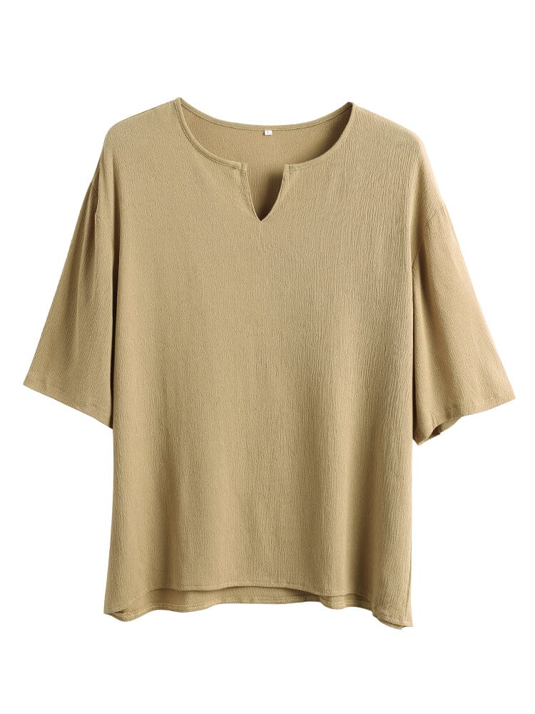 Cotton Solid Color Cozy Shirt - Image 8