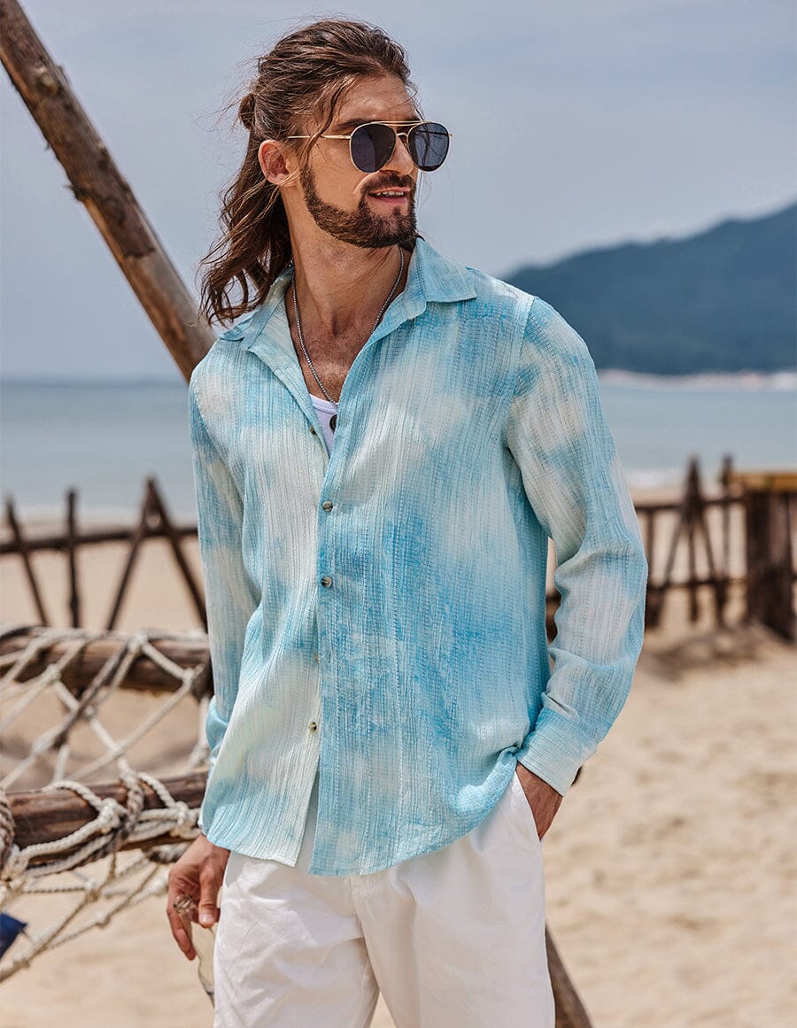 Tie-Dyed Pattern Shirt - Image 3