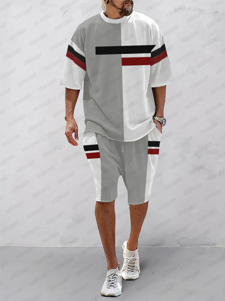 Trendy Color Block Athleisure Set - Image 10