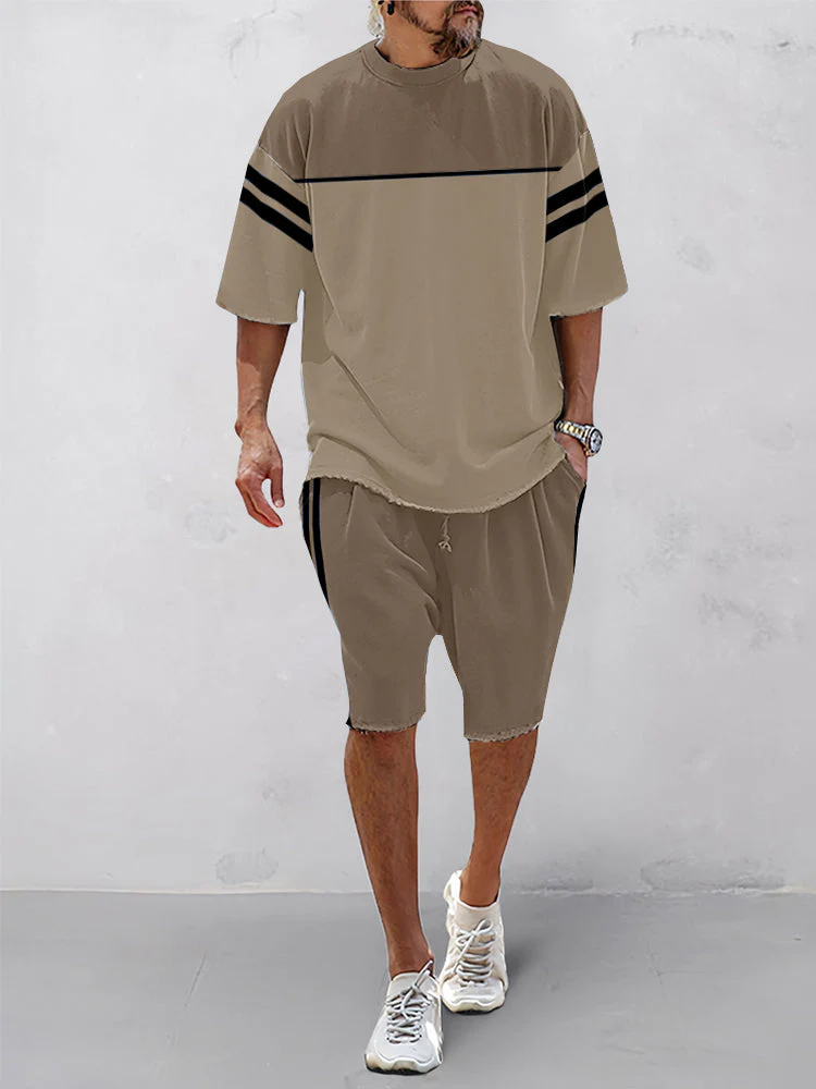 Trendy Color Block Athleisure Set - Image 28