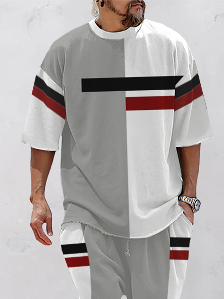 Trendy Color Block Athleisure Set - Image 31