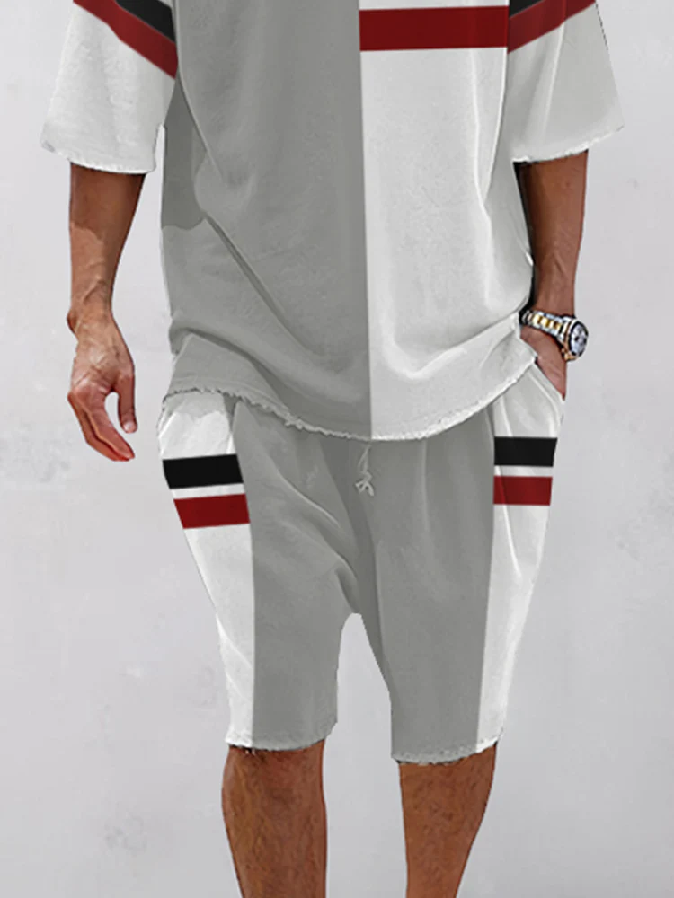 Trendy Color Block Athleisure Set - Image 8